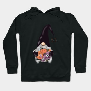 Halloween - Gnome , Pumpkin ,Flowers and Spider Hoodie